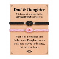 UPROMI Girl Dad Gifts from Daughter Father Bracelet Birthday Christmas Gift S-HF Knot-B-Dad&daughter UPROMI Girl Dad Gifts from Daughter Father Bracelet Birthday Christmas Gift S-HF Knot-B-Dad&daughter