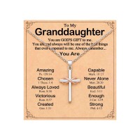  UPROMI Teen Girl Gifts Trendy Stuff Cross Necklace 8 12 14 16 18 Year Old Birthday Christmas Gifts for Tween Teenage Girls Granddaughter from Grandma S-8cross New-N-GD