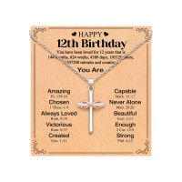 UPROMI 12 Year Old Girl Gifts, 12th Birthday Necklace Decorations Gifts for 12 Year Old Girl Cool Presents for Preteen Tween Trendy stuff S-8cross-N-12th bday UPROMI 12 Year Old Girl Gifts, 12th Birthday Necklace Decorations Gifts for 12 Year Old Girl Cool Presents for Preteen Tween Trendy stuff S-8cross-N-12th bday