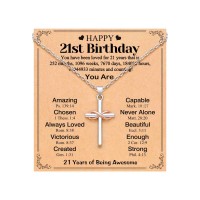 UPROMI 21st Birthday Decorations Gifts for Her 21 Year Old Birthday Gifts Women Necklace S-8cross-N-21st bday0 UPROMI 21st Birthday Decorations Gifts for Her 21 Year Old Birthday Gifts Women Necklace S-8cross-N-21st bday0