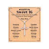 UPROMI Sweet 16 Gifts for Girls, Sweet Sixteen 16th Birthday Gifts Decorations, 16 Year Old Girl Birthday Ideas Necklace S-8cross-N-sweet 16 bday UPROMI Sweet 16 Gifts for Girls, Sweet Sixteen 16th Birthday Gifts Decorations, 16 Year Old Girl Birthday Ideas Necklace S-8cross-N-sweet 16 bday