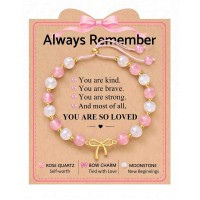 UPROMI Charm Bracelets for Girls 8 10 12 9 11 Year Old Girl Birthday Gifts S-Bow FB-B-Always