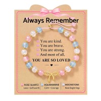 You Are So Loved - Cute Bow Crystal Bracelet for Girls S-Bow FLB-B-Always