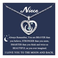 UPROMI Niece Gifts from Auntie Aunt Christmas Birthday Gifts for Niece Necklace Y-Niece-star moon-N